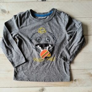 Okie Dokie Boys Toddler Monster Feed Me Graphics Tshirt Long sleeve Size 5T